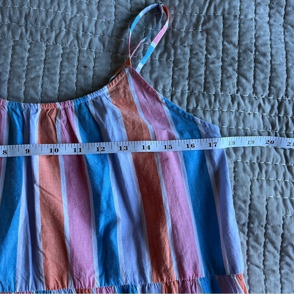 SOLUDOS ~ 100% Cotton Pastel Maxi Dress - Violet Dress is Maldive Stripe - Picture 9 of 9